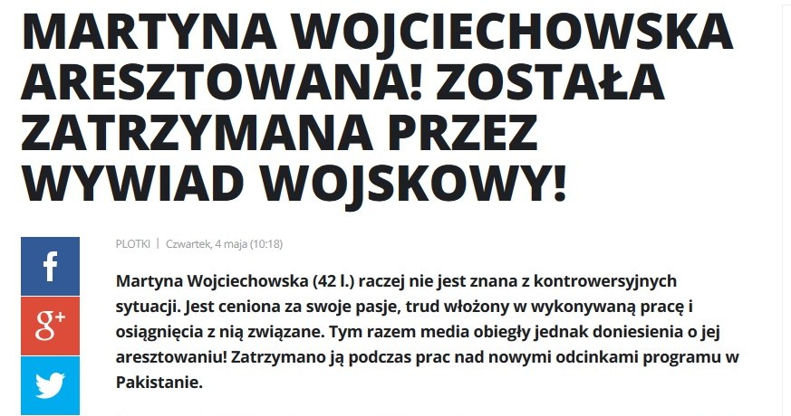 News o Martynie Wojciechowskiej /pomponik.pl