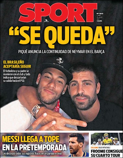 Neymar zostanie w FC Barcelona /Materiały prasowe