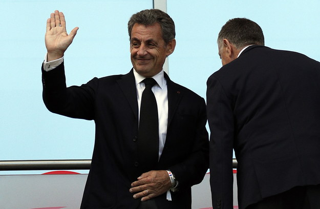 Nicholas Sarkozy podczas wizyty w Moskwie /SERGEY DOLZHENKO /PAP/EPA