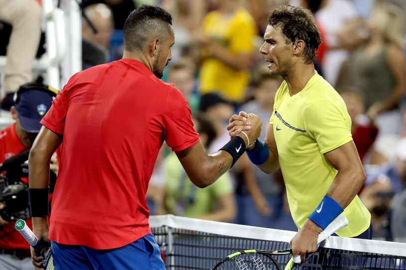 Nick Kyrgios z Australia po pokonaniu Rafaela Nadala. /AFP