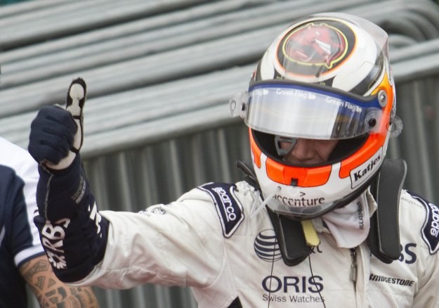 Nico Hulkemberg niespodziewany zwycięzca kwalifikacji GP Brazylii. /AFP