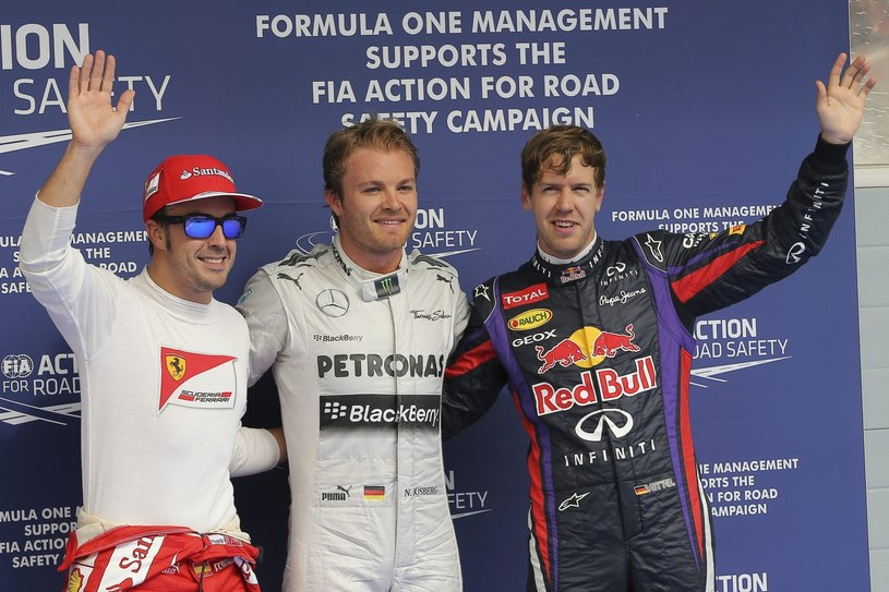 Nico Rosberg po raz drugi w karierze wywalczył pole position /PAP/EPA