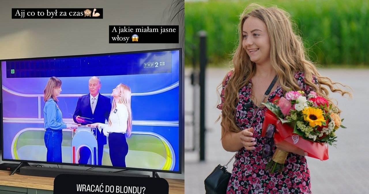 Nicola z "Rolnik szuka żony" o udziale w "Familiadzie" /TVP / Forum, Instagram @nicolagaw /Agencja FORUM