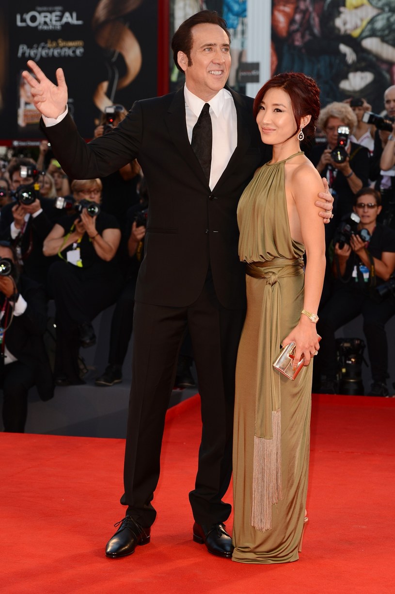 Nicolas Cage z żoną, Alice Kim /Ian Gavan /Getty Images