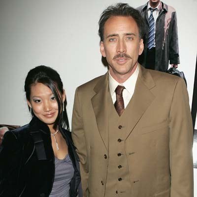 Nicolas Cage z żoną w Hollywood /AFP