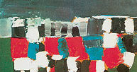 Nicolas de Staël, Piłkarze, Parc des Princes, 1952 /Encyklopedia Internautica