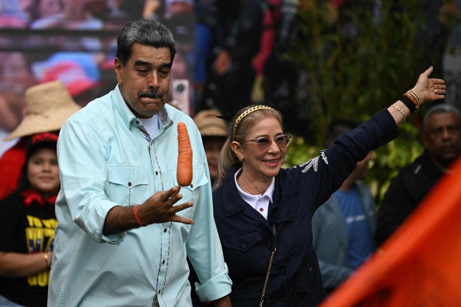 Nicolas Maduro i jego żona Cilia Flores /FEDERICO PARRA/AFP/East News /East News
