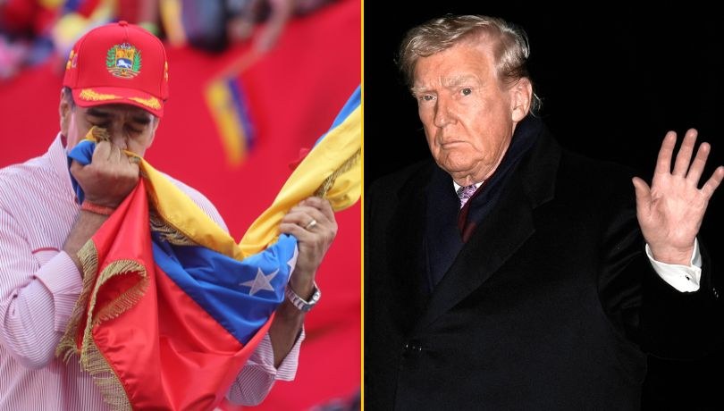 Nicolas Maduro miał dostać od Donalda Trumpa siedem dni na ucieczkę /Miguel Gutierrez/YURI GRIPAS / POOL /PAP/EPA