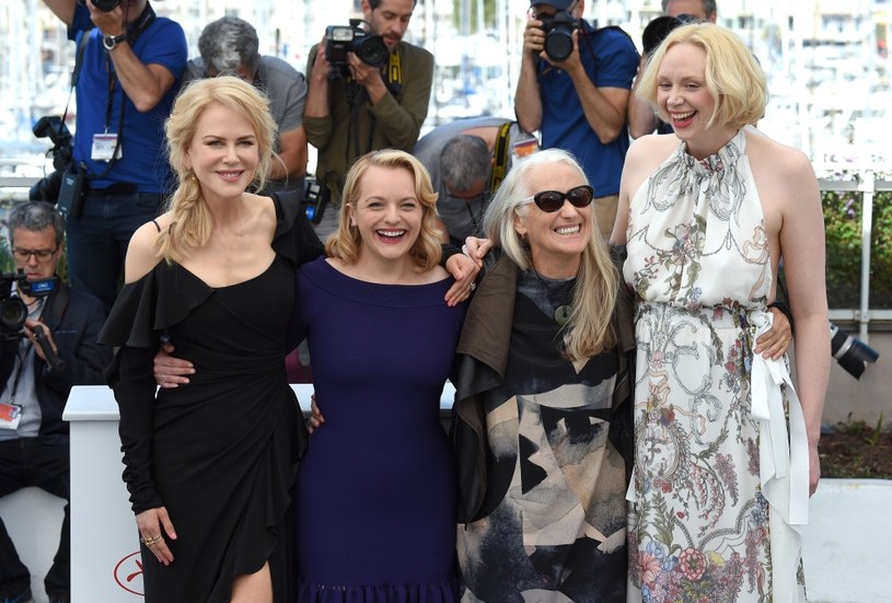 Nicole Kidman, Elisabeth Moss, reżyserka Jane Campion i  Gwendoline Christie /Getty Images