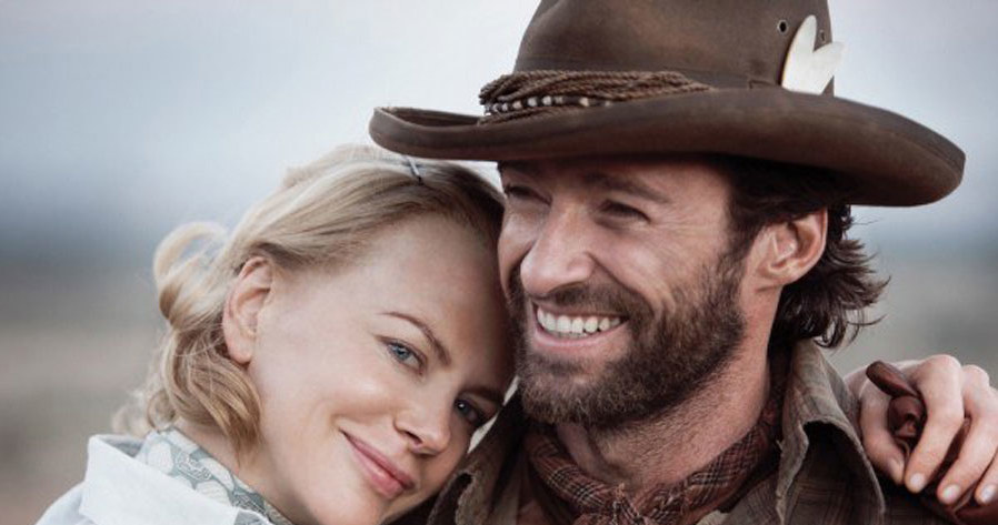 Nicole Kidman i Hugh Jackman w filmie "Australia" /materiały prasowe