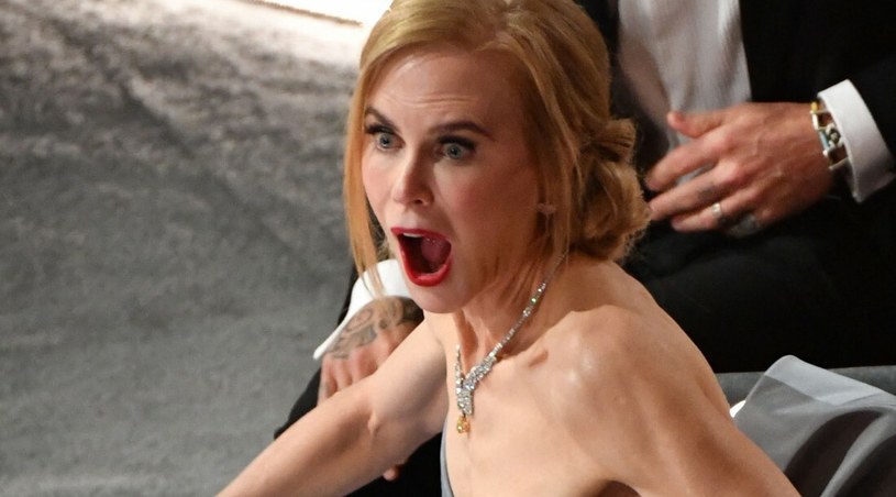Nicole Kidman podczas rozdania Oscarów /ROBYN BECK/AFP/East News /East News