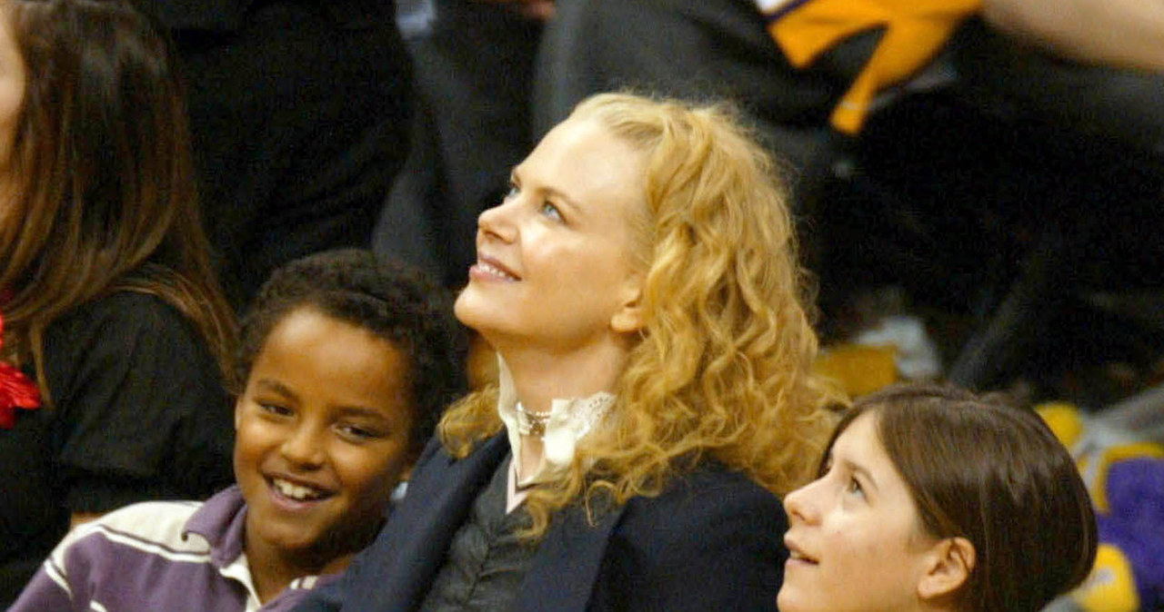 Nicole Kidman z Connorem i Isabellą przed laty /Matthew Simmons /Getty Images