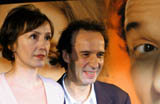 Nicoletta Braschi i Roberto Begnini na rzymskiej premierze swego najnowszego filmu /INTERIA.PL/PAP