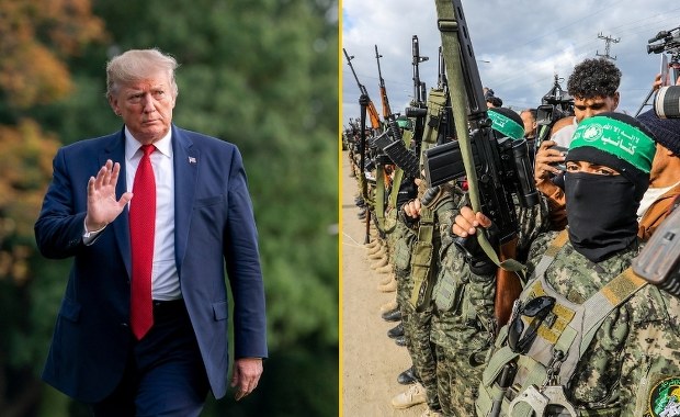 "Nie będę tolerował opóźnienia". Donald Trump znów grozi Hamasowi