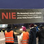 "Nie dla Centralnego Portu Komunikacyjnego". W Katowicach odbył się protest   