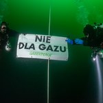 "Nie dla gazu". Greenpeace protestowało pod wodą przy gazociągu Nord Stream