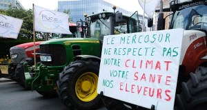 "Nie dla Mercosur". Polscy rolnicy protestują w Brukseli