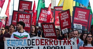 ​"Nie" dla zmian w kodeksie pracy. Portugalczycy wyszli na ulice Lizbony