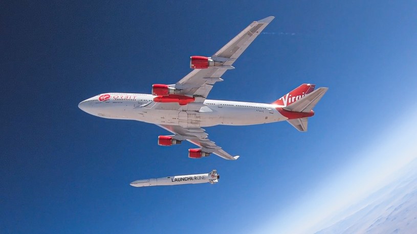 Nie do końca udany test odpalenia rakiety LauncherOne z Boeinga 747 [FILM] /Geekweek
