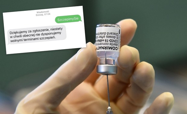 "Nie dysponujemy wolnymi terminami": Znów są problemy z zapisami na szczepienia przeciw Covid-19