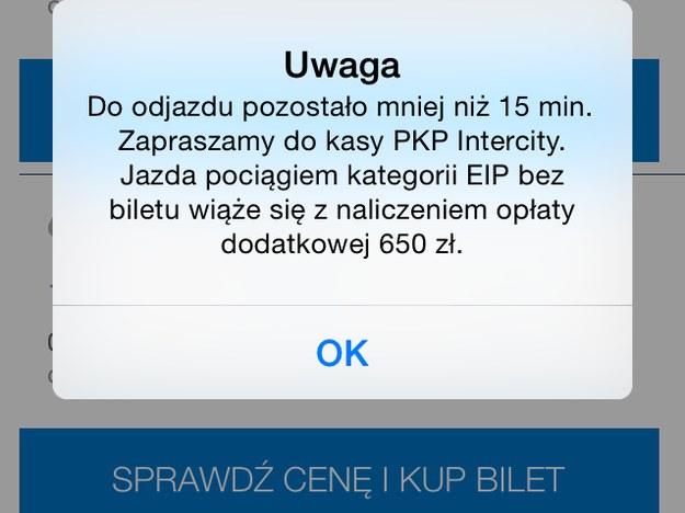 Nie można kupić biletu za pomocą kolejowych aplikacji na smartfony /Mariusz PIekarski /RMF FM
