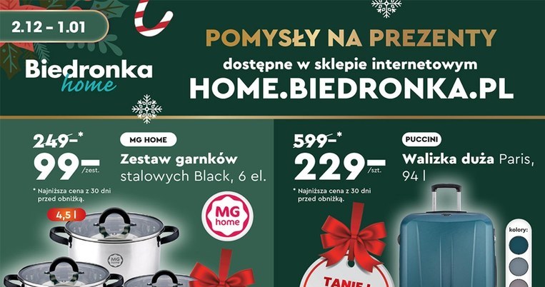 Nie przegap! Walizka Puccini 60% taniej na święta w Biedronce! /Biedronka /INTERIA.PL