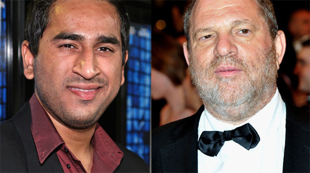 Nie słyszeliście nigdy o Viveku Shahu (L)? Harvey Weinstein (P) też nie... /Getty Images/Flash Press Media