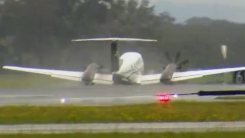 Nie tylko Boeing. Beechcraft King Air B200 ląduje bez podwozia