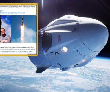 Nie tylko Długi Marsz 5B. Szczątki statku kosmicznego SpaceX na polu w Australii