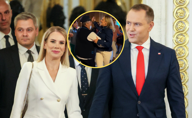 Nie tylko kiełbaski i "Hej, sokoły". Filmik z Nawrocką podbija internet