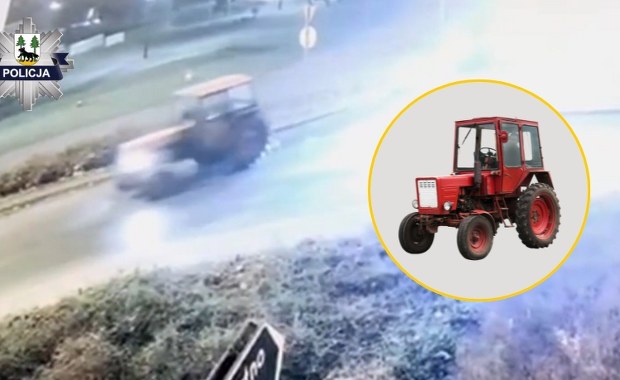 Nie wiedział, gdzie jest i dokąd jedzie. Traktorem pokonał 90 km