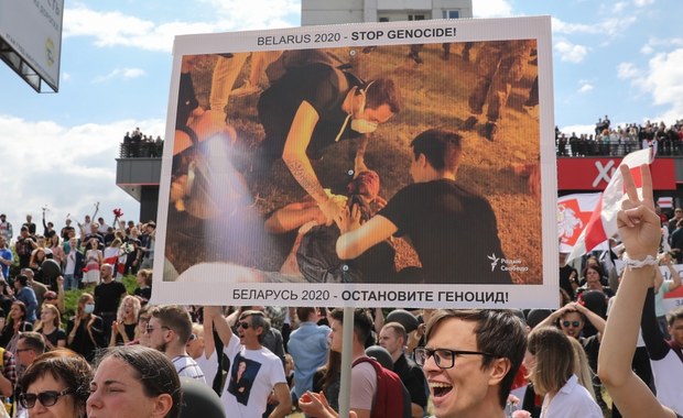 "Nie wybaczymy!". Jest nagranie momentu śmierci uczestnika manifestacji w Mińsku