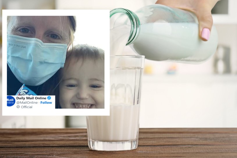 "Nie zdawałam sobie sprawy, że nadmierne spożycie mleka może wyrządzić tyle szkody" - przyznała matka chłopca /123RF/PICSEL & Daily Mail Online/ Twitter /