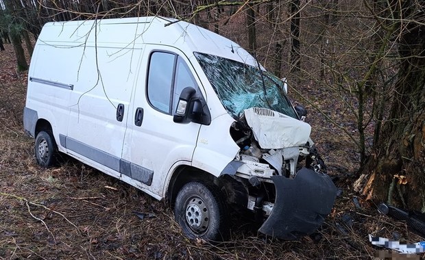 Nie żyje kierowca busa. Nad ranem uderzył w drzewo