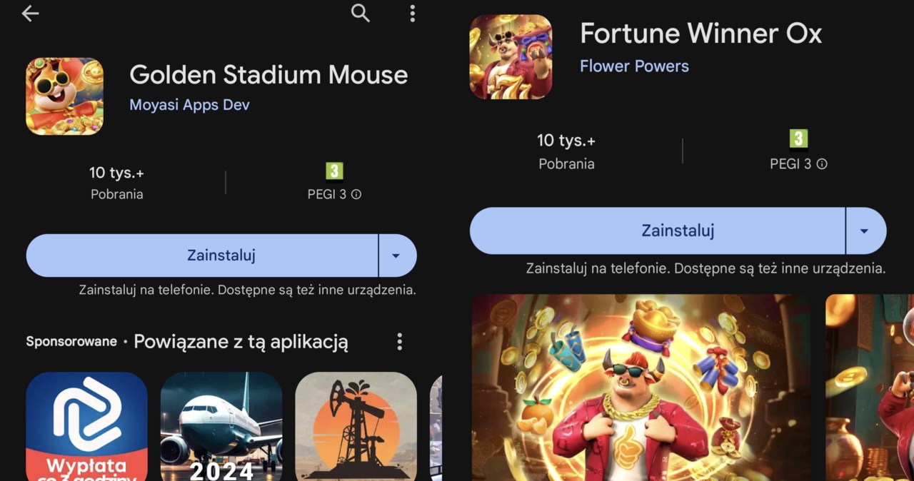 Niebezpieczne aplikacje w Google Play. /Google /INTERIA.PL