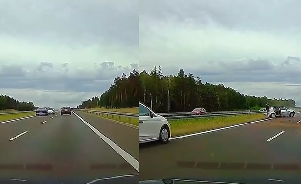 Niebezpieczne hamował przed autem. Jest wyrok ws. kolizji na S7