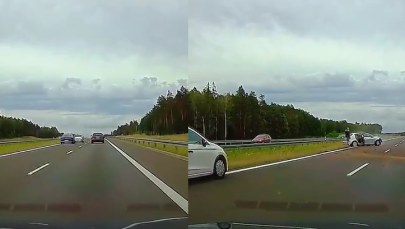 Niebezpieczne hamował przed autem. Jest wyrok ws. kolizji na S7