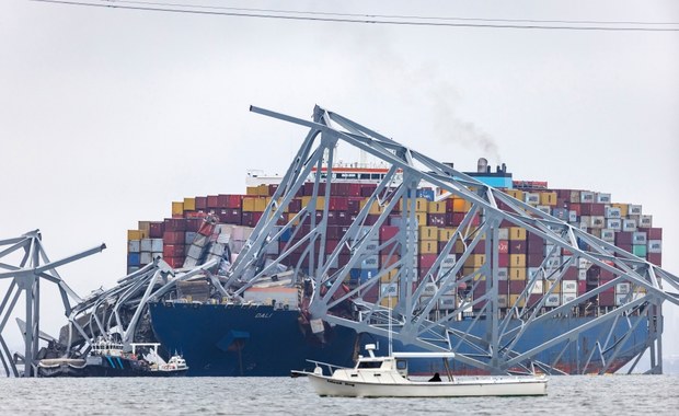 Niebezpieczne materiały na statku, który uderzył w most w Baltimore