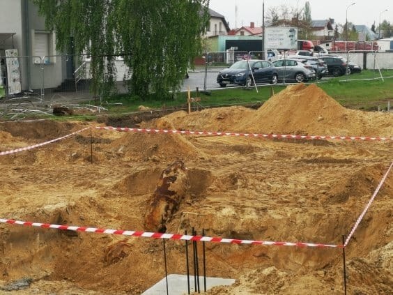 Niebezpieczne znalezisko na placu budowy /KMP Biała Podlaska /Policja