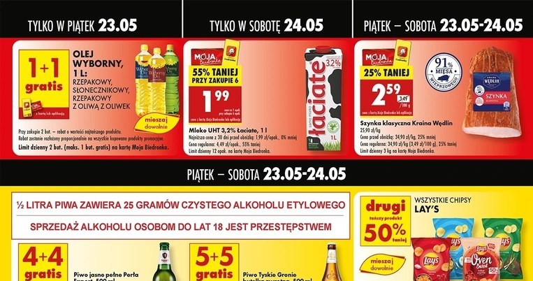 Niecodzienna akcja w Biedronce – Milka w promocji 2+2 gratis! /Biedronka /INTERIA.PL