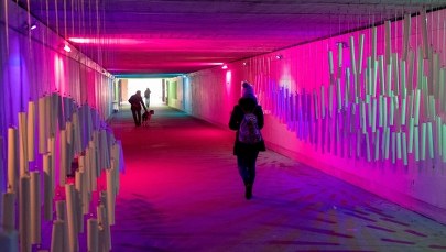 Niecodzienna instalacja w katowickim przejściu podziemnym