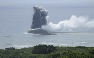 An unusual situation in Japan.  The volcano created a new Japanese island
