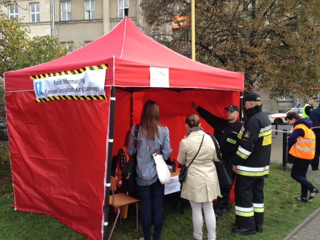 Niedaleko miejsca awarii stanął namiot informacyjny /Paweł Świąder /RMF FM