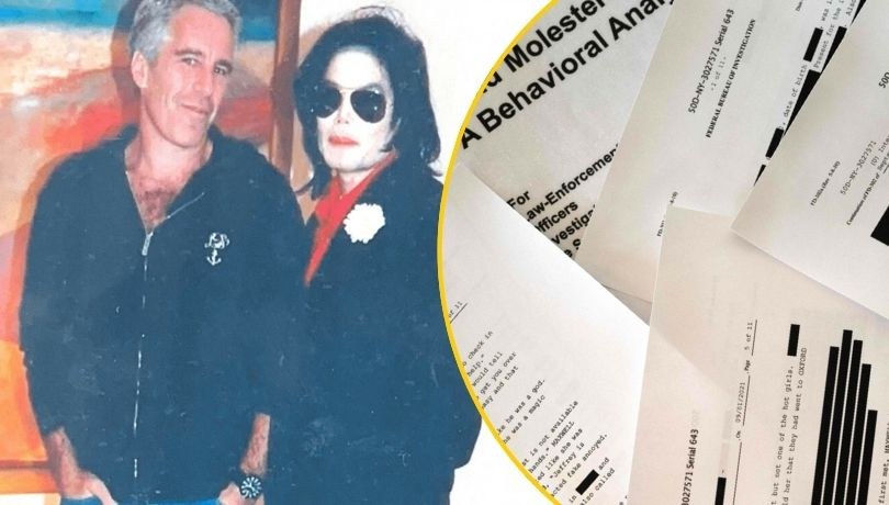 Niedatowane zdjęcie opublikowane przez Departament Sprawiedliwości USA 19 grudnia 2025 roku przedstawia Jeffreya Epsteina z Michaelem Jacksonem w nieznanym miejscu /HANDOUT/AFP/East News/SCOTT OLSON/Getty AFP/East News /East News