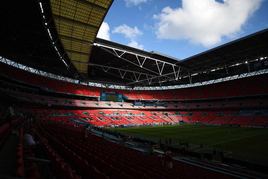 Niedzielny finał Euro 2020 odbędzie się na Wembley /Justin Tallis/ POOL /PAP/EPA