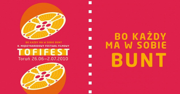 Nieformalnym logo festiwalu jest "filmowa pomarańcza" /materiały prasowe