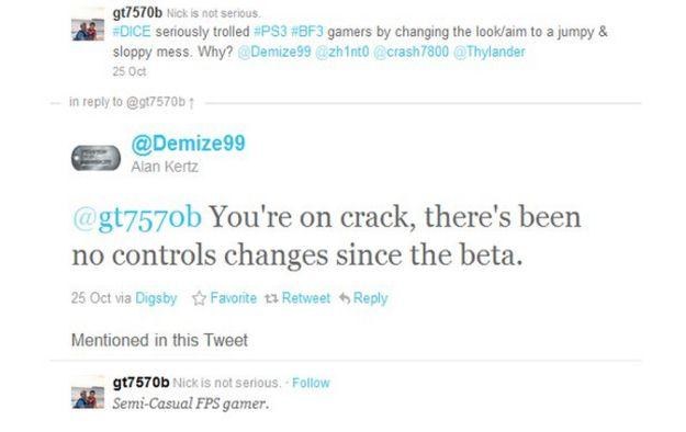 Niefortunna wypowiedź jednego z twórców gry Battlefield 3 od razu została zarejestrowana /CDA
