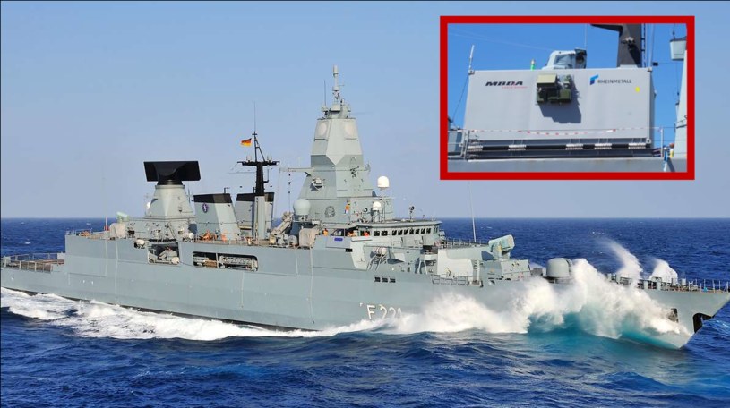Niemcy po raz pierwszy w historii wykorzystali broń laserową na morzu. Morze ona stać się w przyszłości podstawą w niemieckim arsenale /Ivo Schneider/Bundeswehr /materiały prasowe