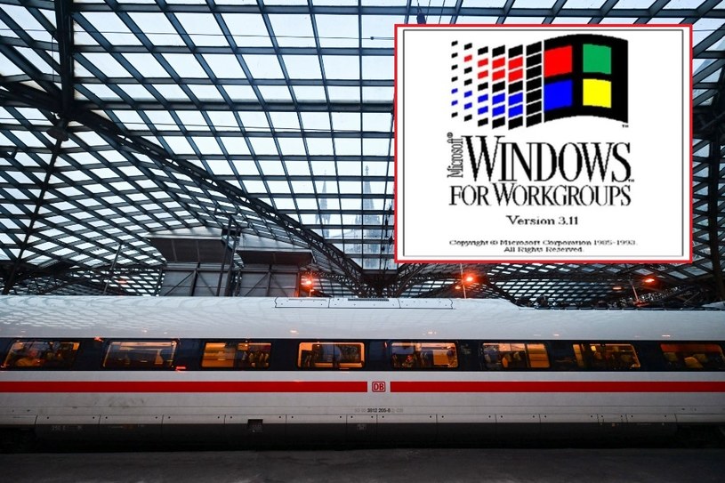 Niemiecka kolej stoi na Windows 3.11 i MS-DOS. /JANA RODENBUSCH / Reuters / Forum /Agencja FORUM