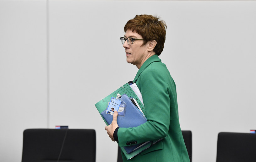 Niemiecka minister obrony Annegret Kramp-Karrenbauer /JOHN THYS /AFP
